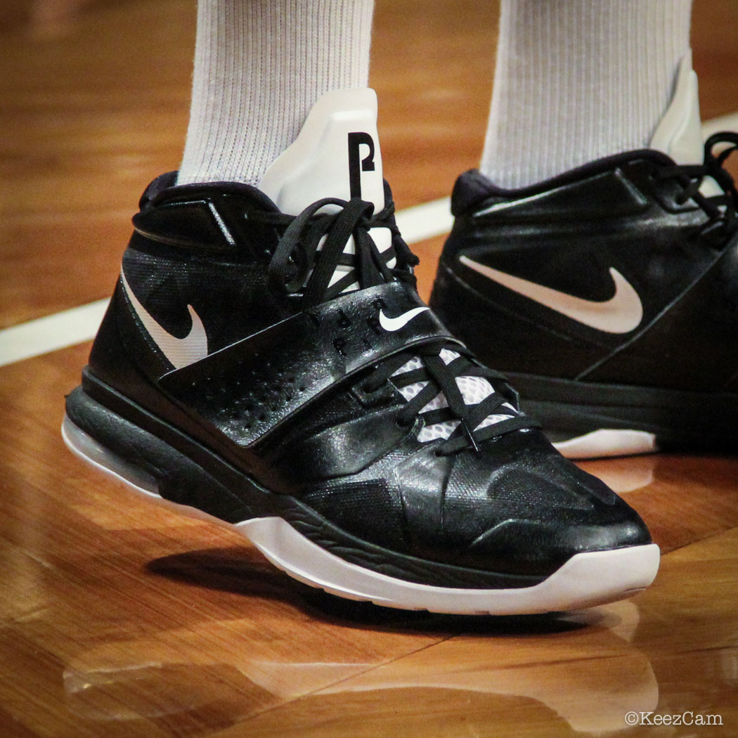 SoleWatch // Up Close At Barclays for Nets vs Clippers - Paul Pierce wearing Nike Air Legacy 3
