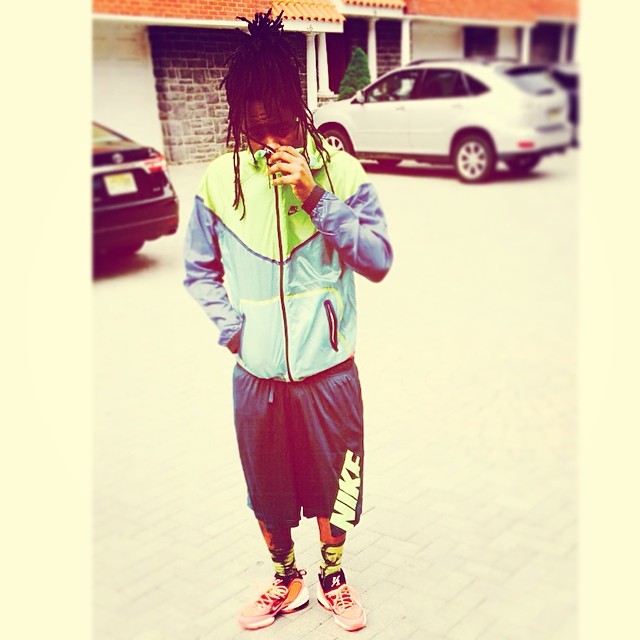 Wale wearing Nike Air Penny V 5 Lil' Penny