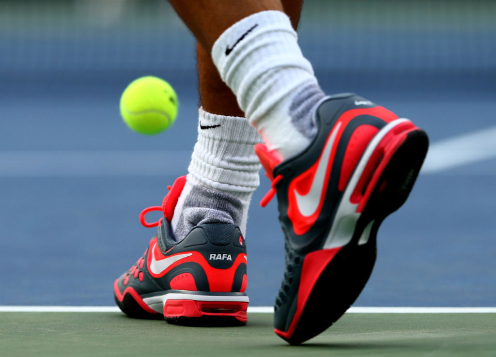 US Open 2013 // Rafael Nadal wearing Nike Air Max Courtballistec 4.3 PE