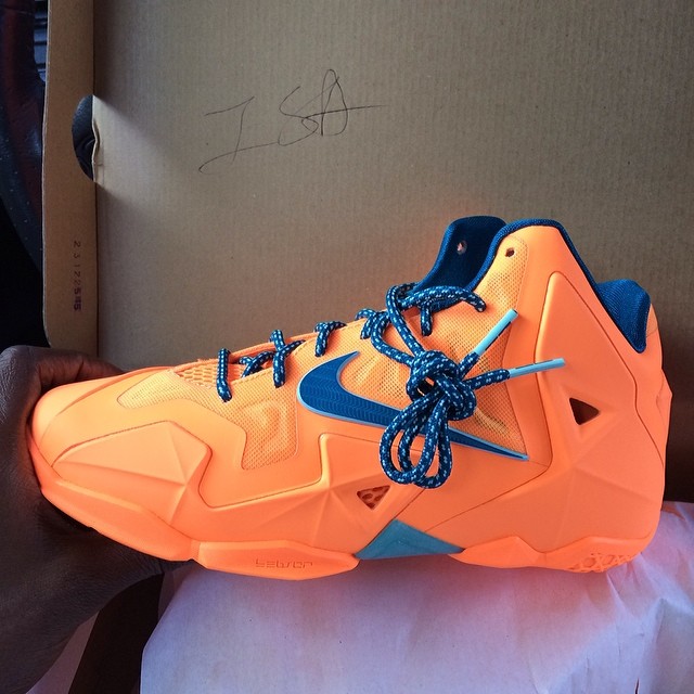 Chad Johnson Picks Up Nike LeBron 11 Atomic Orange