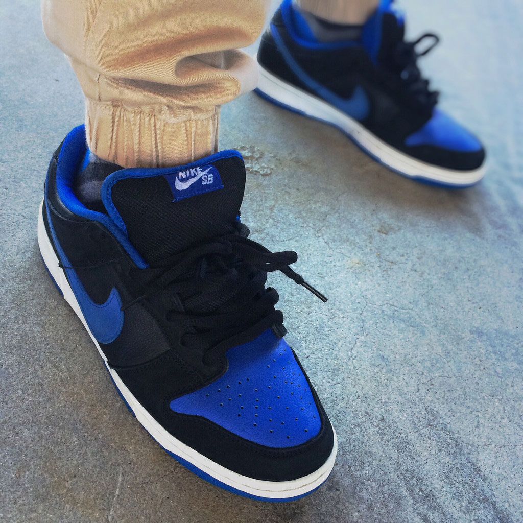 verse001 in the 'Royal' Nike Dunk Low SB J-Pack