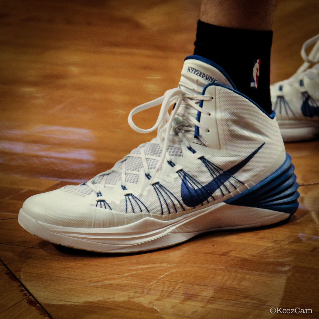 SoleWatch // Up Close At Barclays for Nets vs Knicks - Andrea Bargnani wearing Nike Hyperdunk 2013