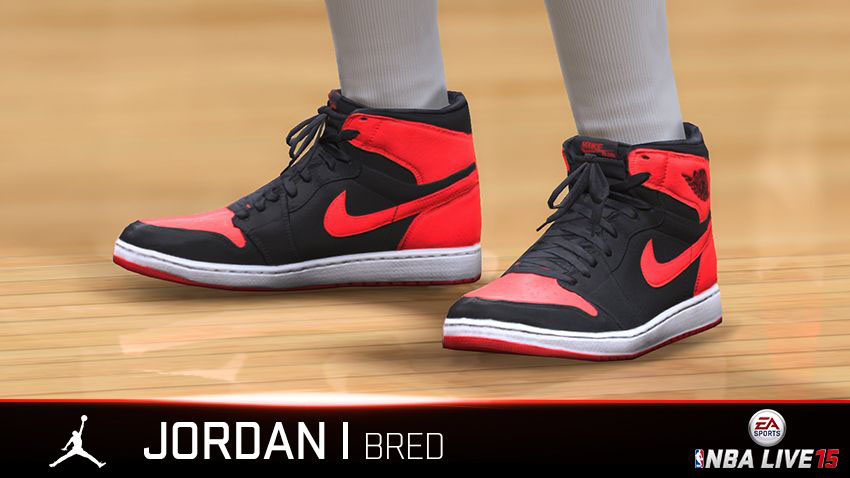 NBA Live 15 Sneakers: Air Jordan I 1 Bred