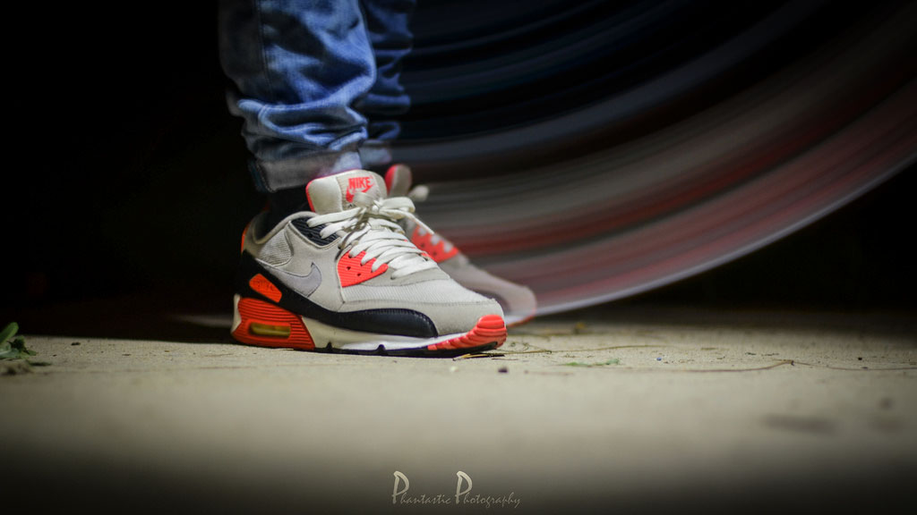 r3m1x in the 'Infrared' Nike Air Max 90