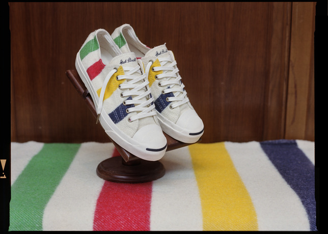 hudsons bay converse jack purcell in white red green and yellow