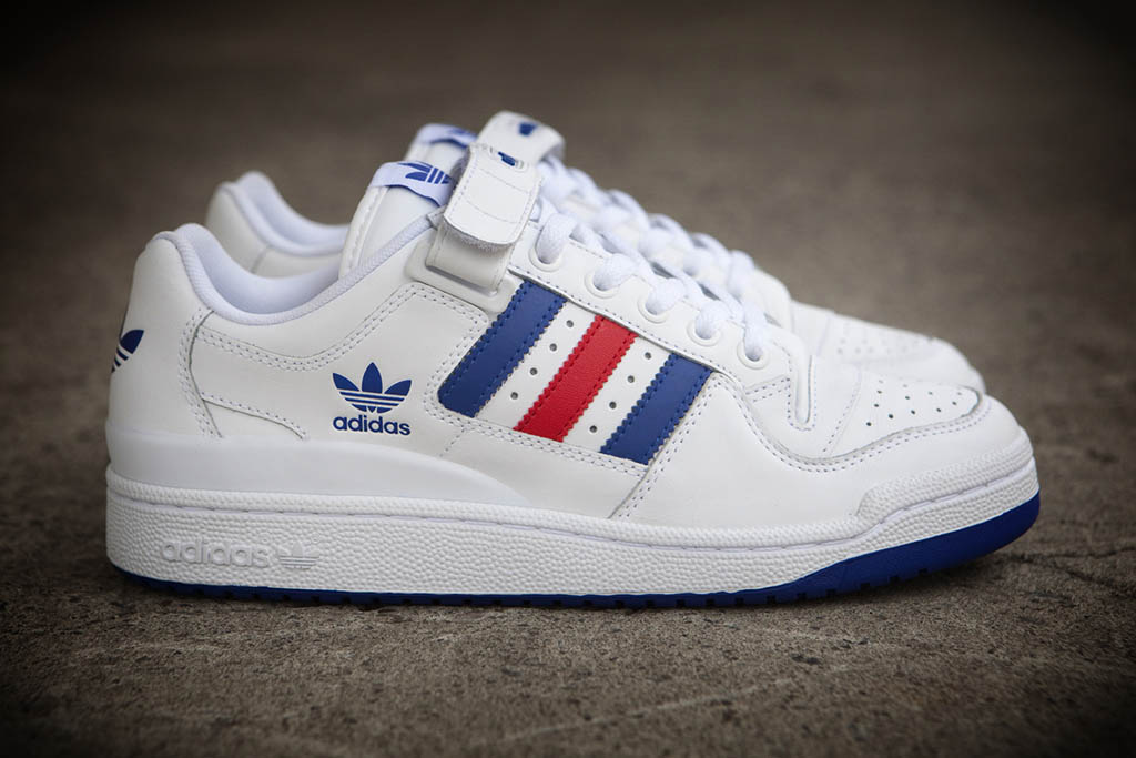 adidas Originals Forum Low RS Leather White Red Blue (4)