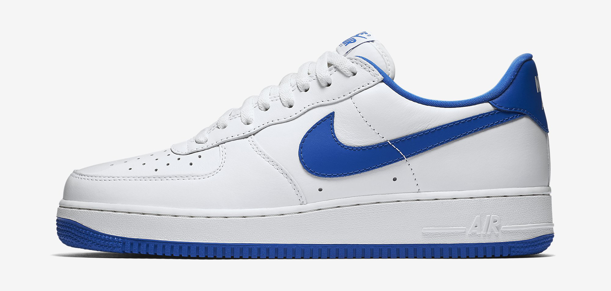 blue and white nike air force ones