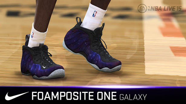 NBA Live '15 Sneaker Update: Nike Air Foamposite One Galaxy