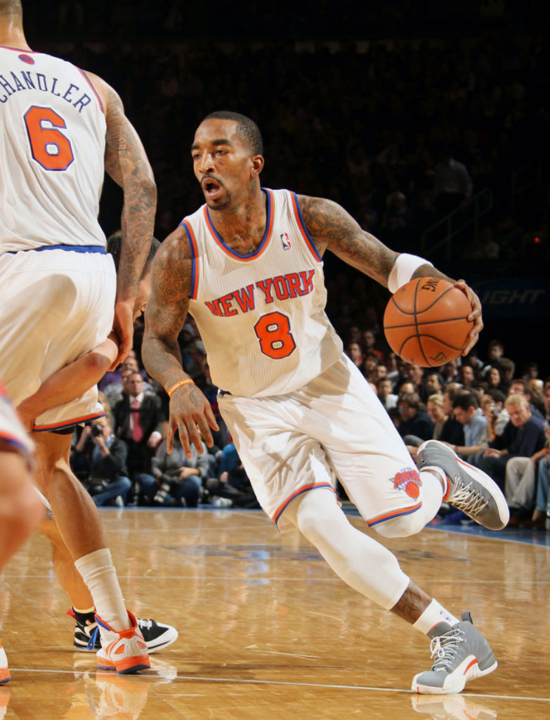 Highlight // J.R. Smith's Reverse Alley Oop in the "Cool Grey" Air Jordan XII 12 (4)