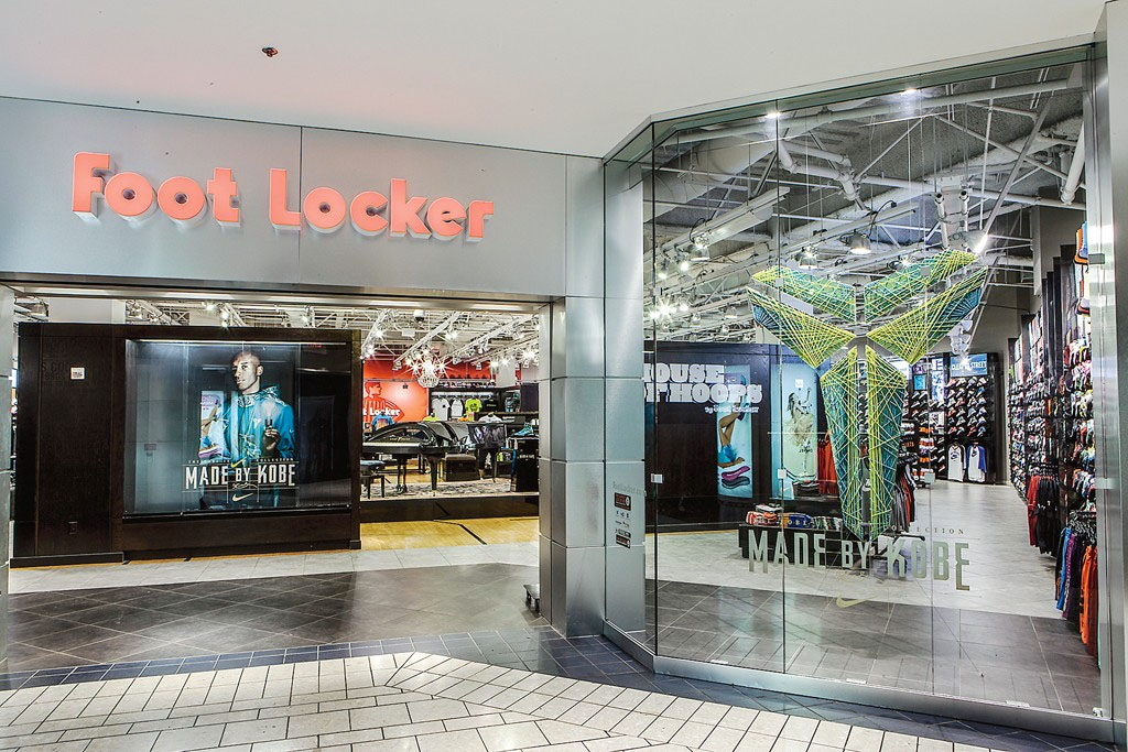 2014: Foot Locker's Beverly Center store in Los Angeles showcases this year's "Made by Kobe" ads.