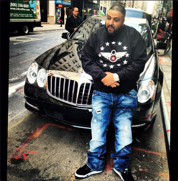 DJ Khaled wearing Air Jordan 5 V Retro Oreo