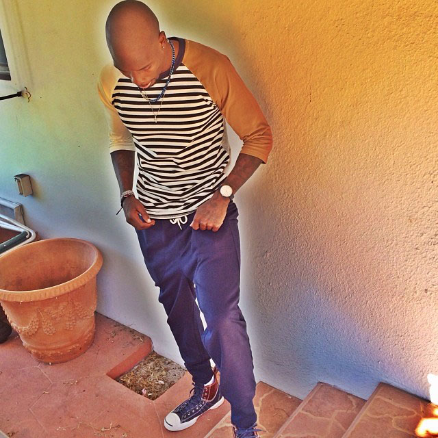 Chad Johnson wearing Converse Jack Purcell Duck Boot