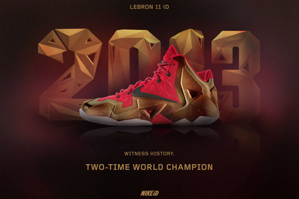 NIKEiD Concept // LeBron 11 'Two-Time World Champion' 2013 (1)