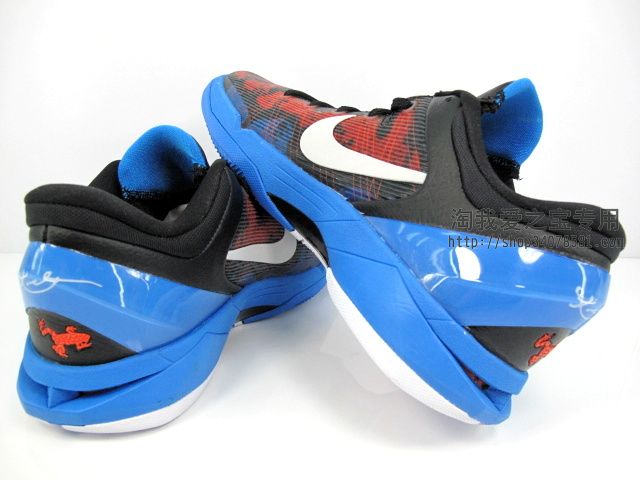 Nike Zoom Kobe VII Poison Dart Frog Black White Red Blue 488371-403 (5)