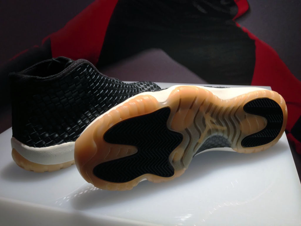 Air Jordan Future Premium Black Leather / Gum Sole (3)