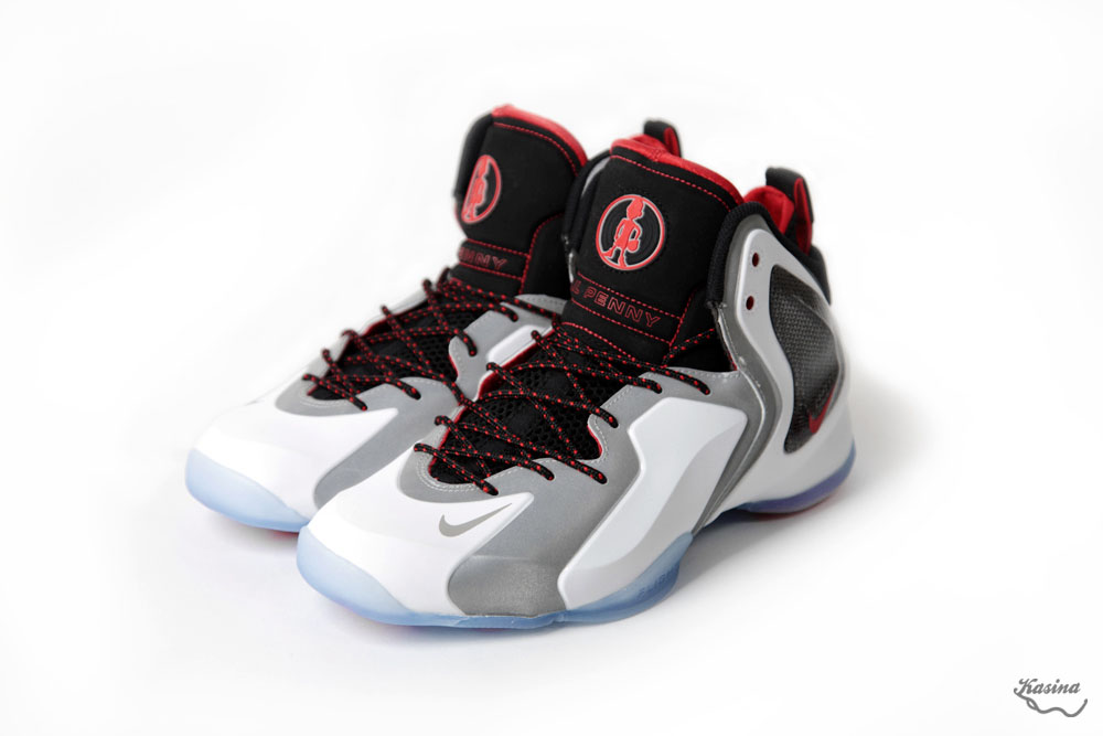 Nike Lil' Penny Posite White/Reflective Silver-Black-Chilling Red 630999-100 (1)