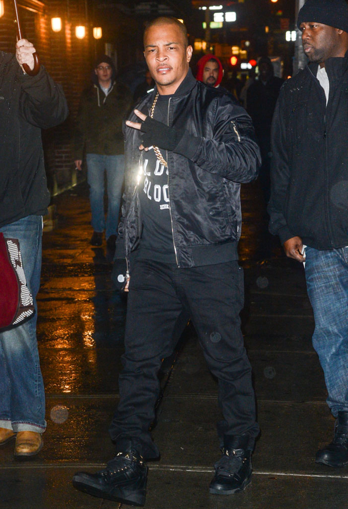 T.I. wearing Givenchy Star Studded Sneakers