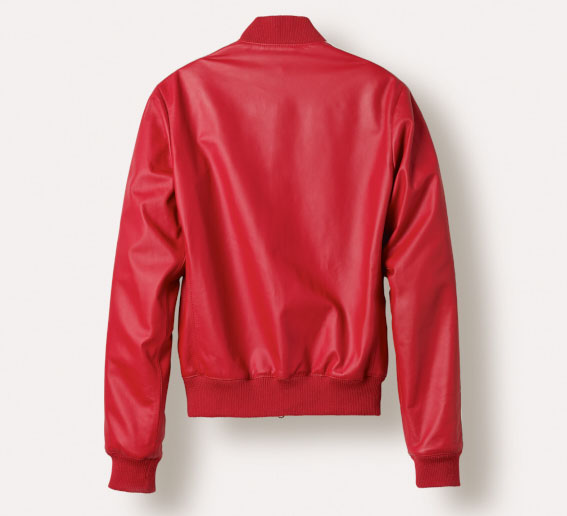 adidas Originals=Pharrell Williams Icon's Napa Leather Jacket Red (2)
