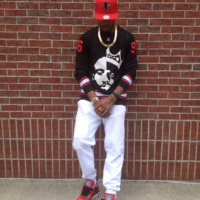 B.o.B. wearing Air Jordan IV 4 Toro