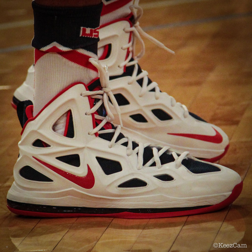 Anthony Davis wearing Nike Air Max Hyperposite 2 USA Home