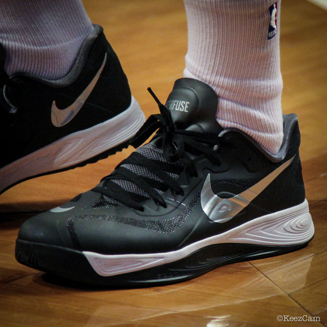 Orlando Johnson wearing Nike Zoom Hyperfuse 2012 Low