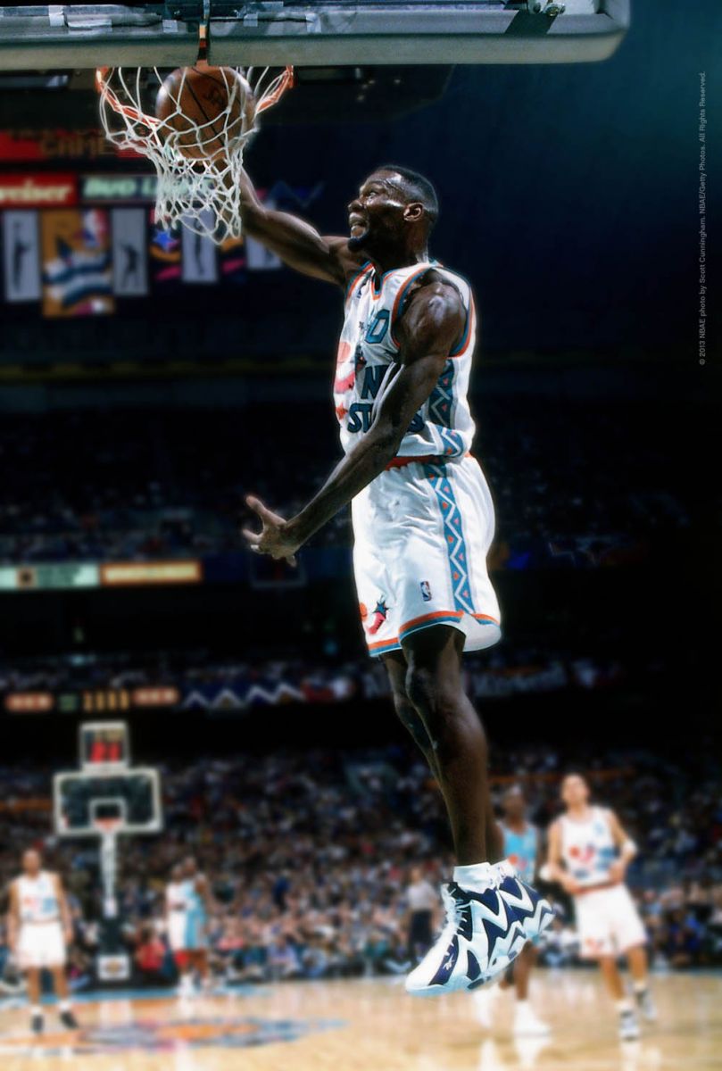 Flashback // Shawn Kemp in the 1996 All Star Game Wearing the Kamikaze