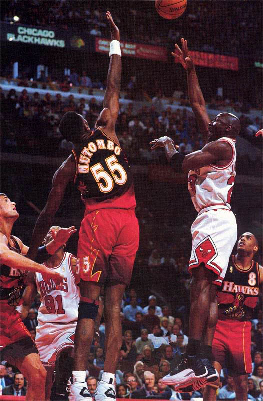 Michael Jordan wearing Air Jordan XII 12 Playoffs (17)