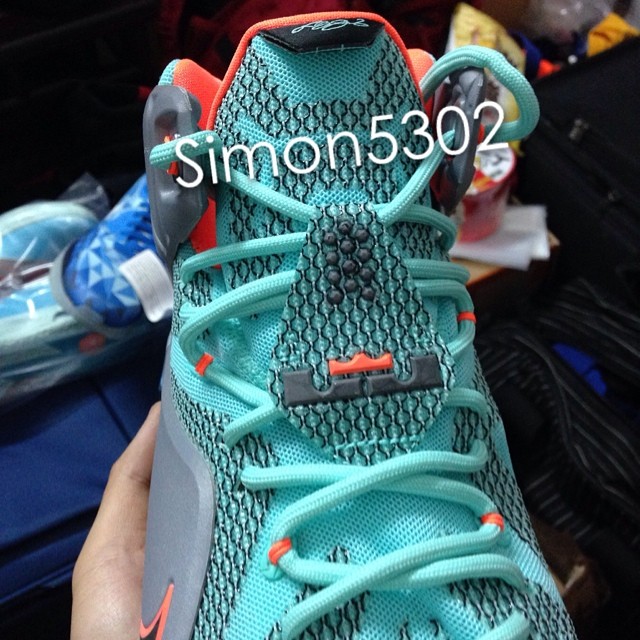 Nike LeBron XII 12 Teal/Grey-Orange Sample (10)