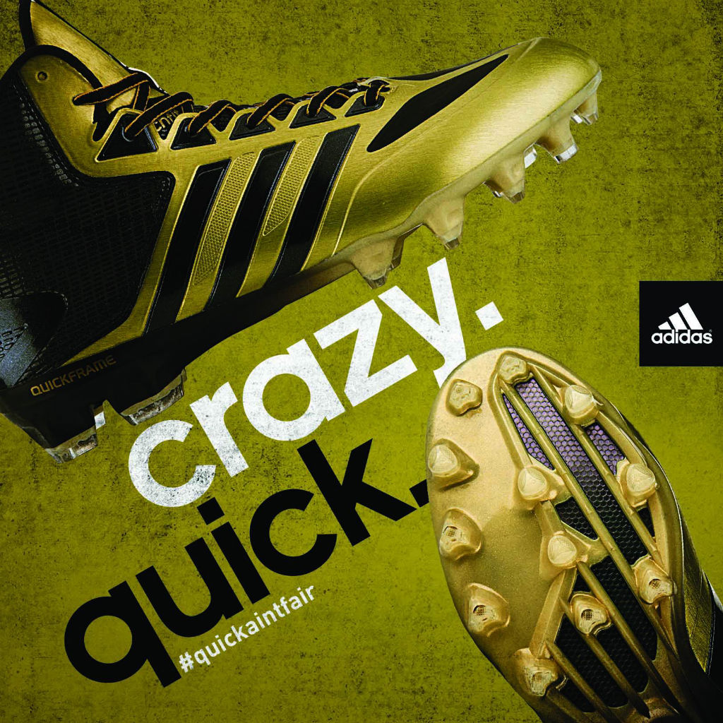 adidas Crazyquick Cleats Black Gold