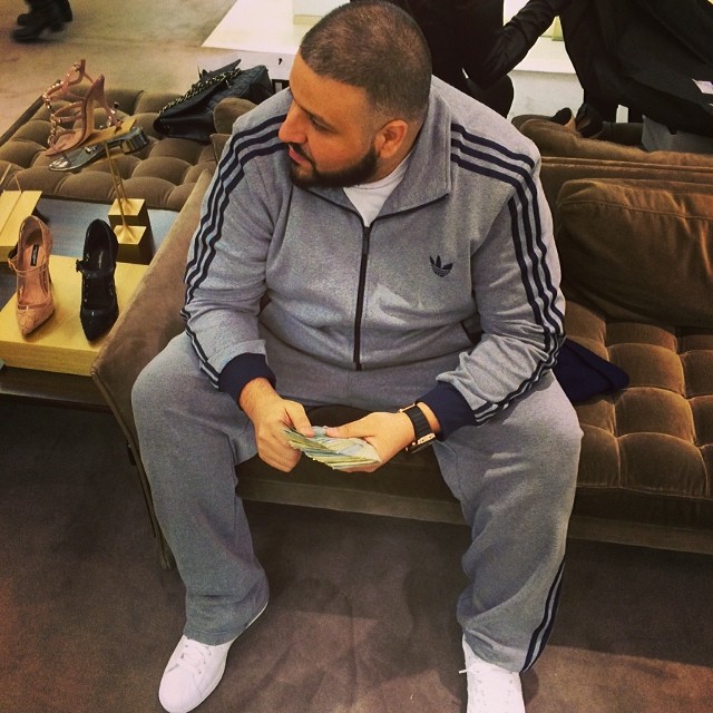 DJ Khaled wearing adidas Originals Superstar