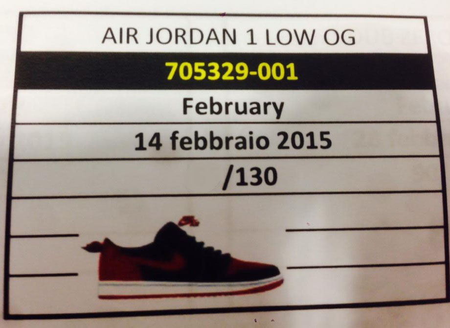 Air Jordan I1 Retro Low OG Bred 705329-001