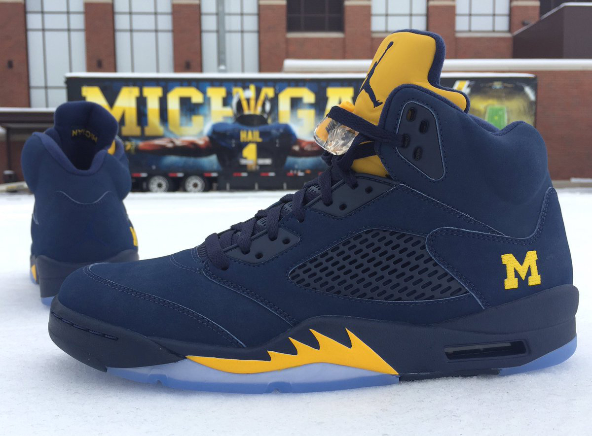 Michigan Jordan Gear >> Michigan Air Jordan 5 | Sole Collector Michigan Jordan Gear >> Michigan Air Jordan 5 | Sole Collector