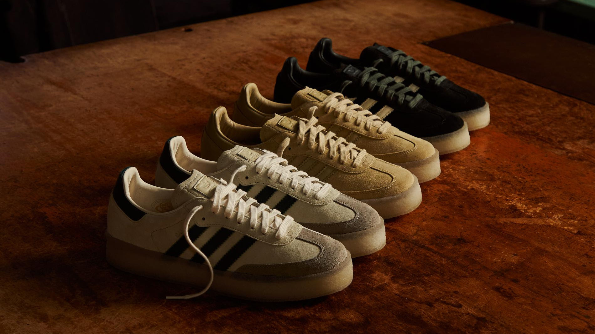 The Kith x Clarks x Adidas Samba Collab Releases This Week
