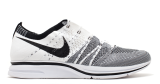 flyknit trainer white black