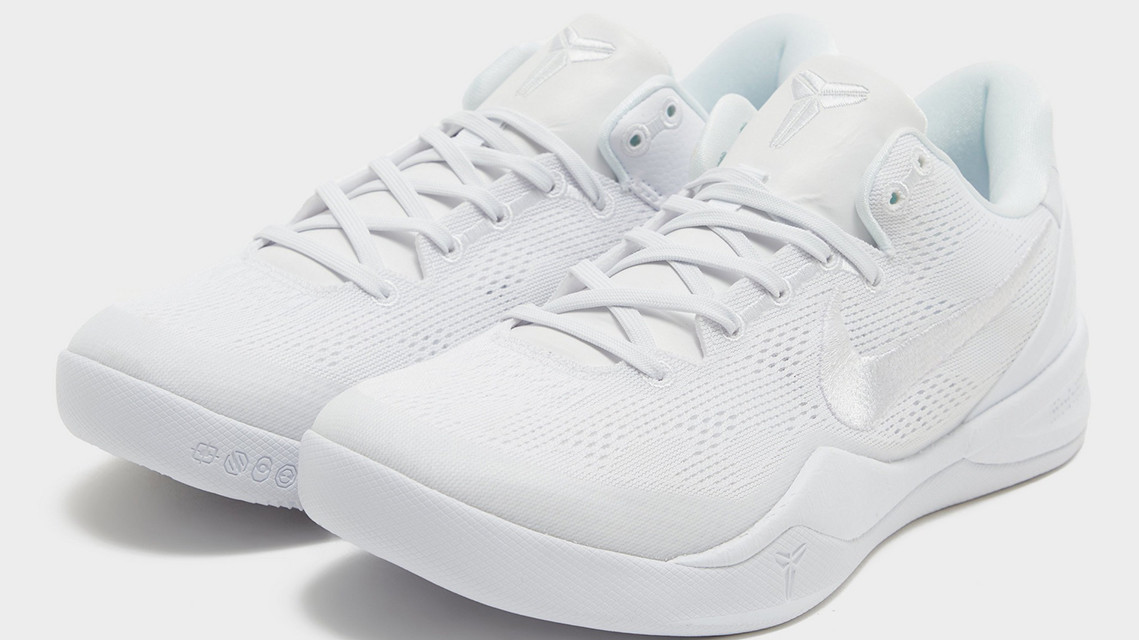 First Look at the 'Triple White' Nike Kobe 8 Protro