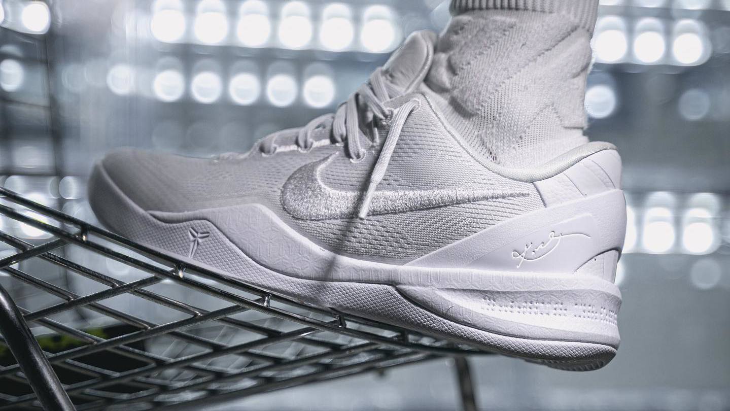 Here's How the 'Triple White' Nike Kobe 8 Protro Looks On-Feet