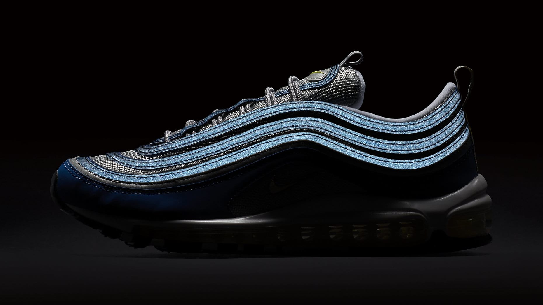 neon green and blue air max