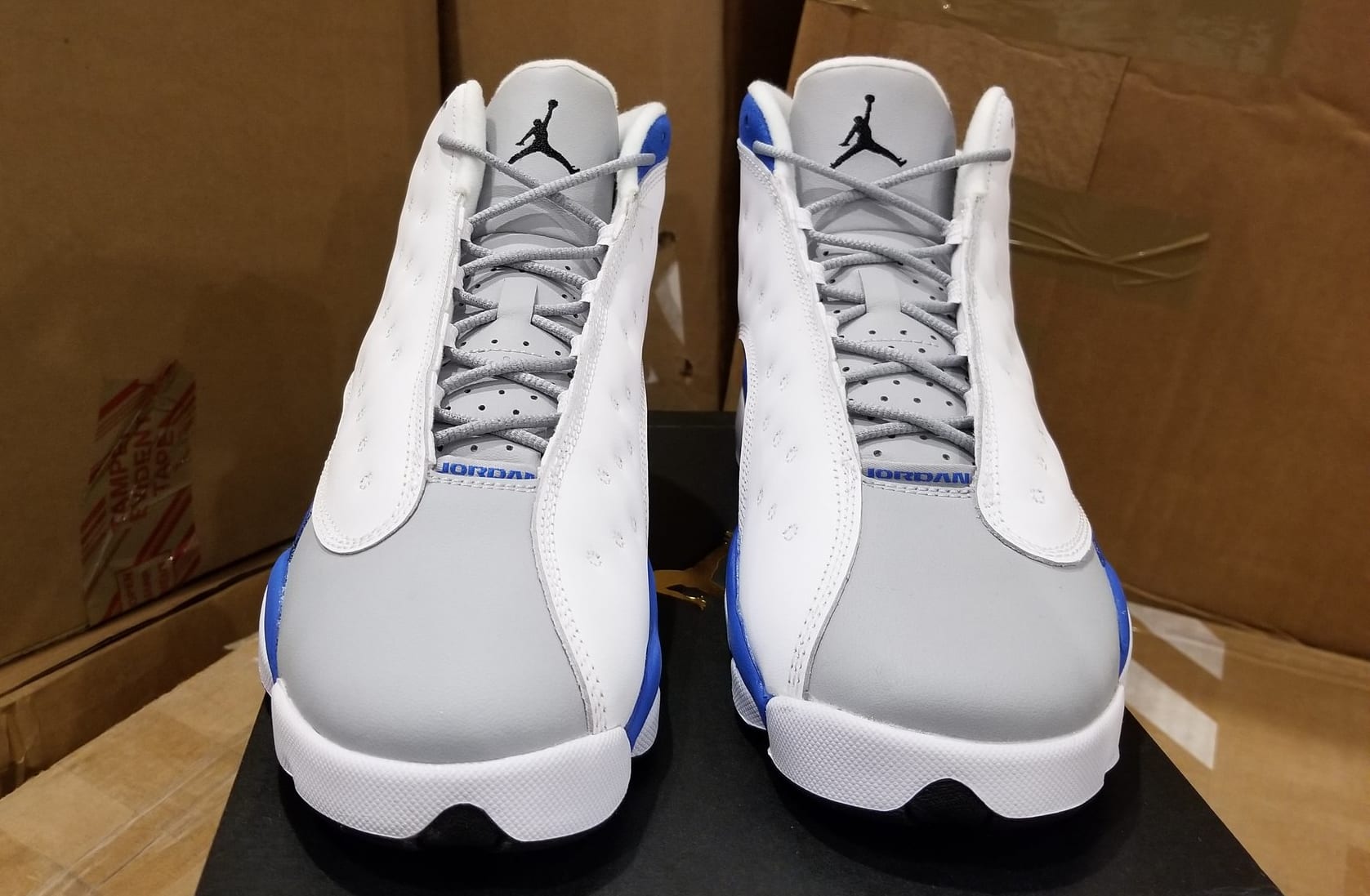 white grey and blue 13s