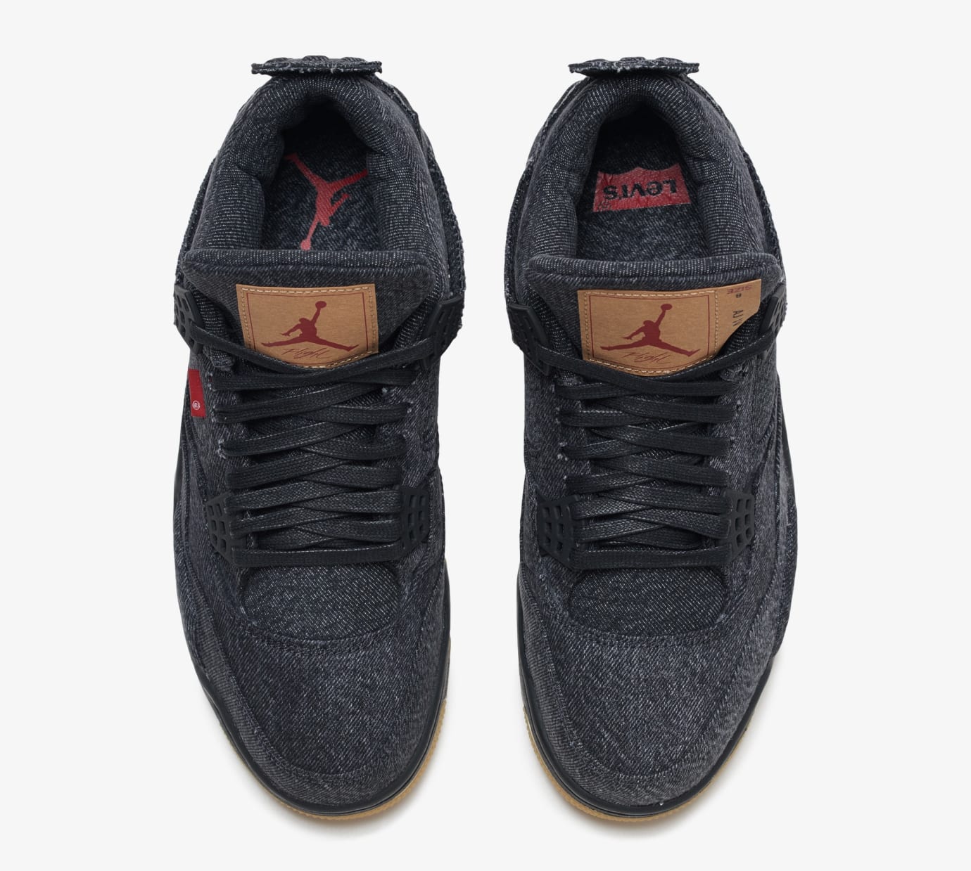 jordan 4 x levis black