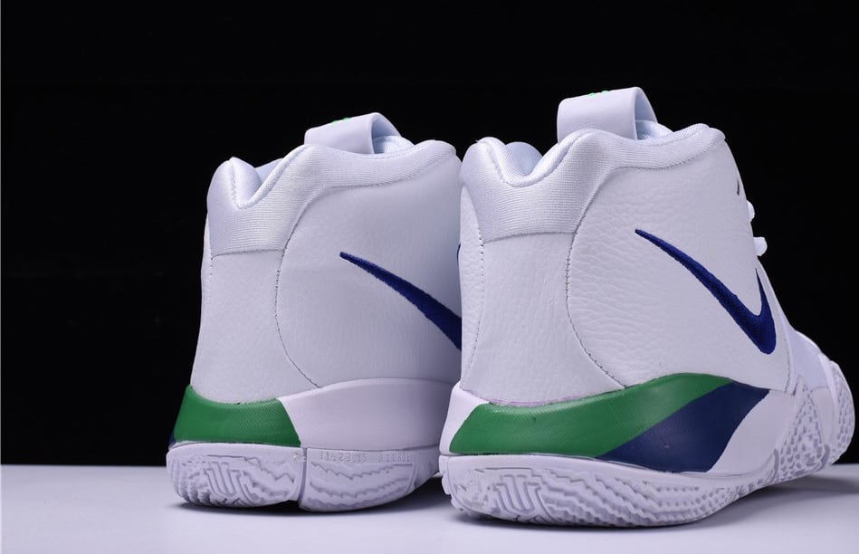 kyrie white and blue shoes