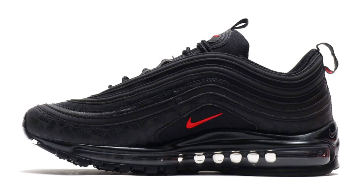 nike air max 97 all over print black red