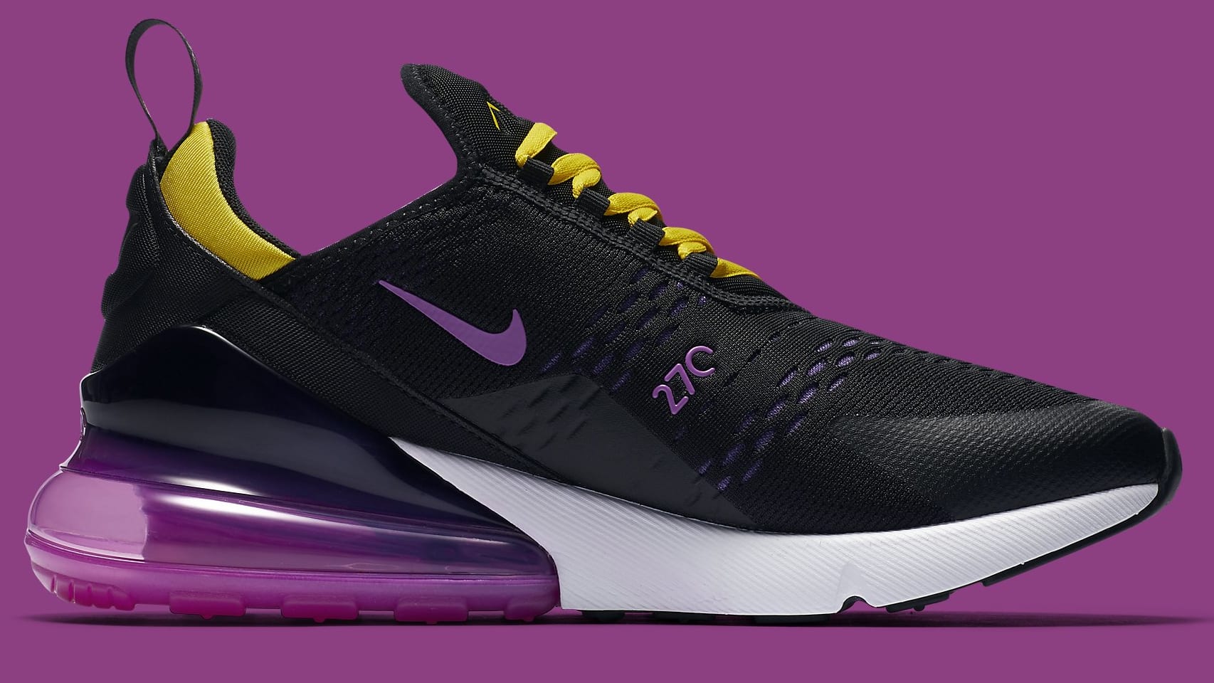 nike 270 purple and yellow