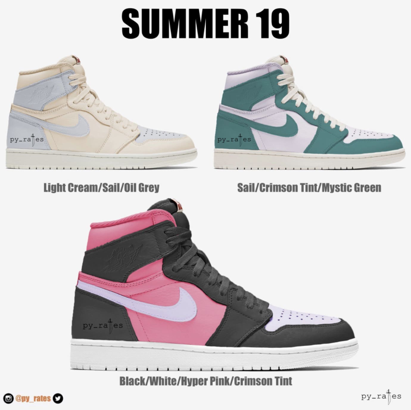 jordan 1 colorways 2019