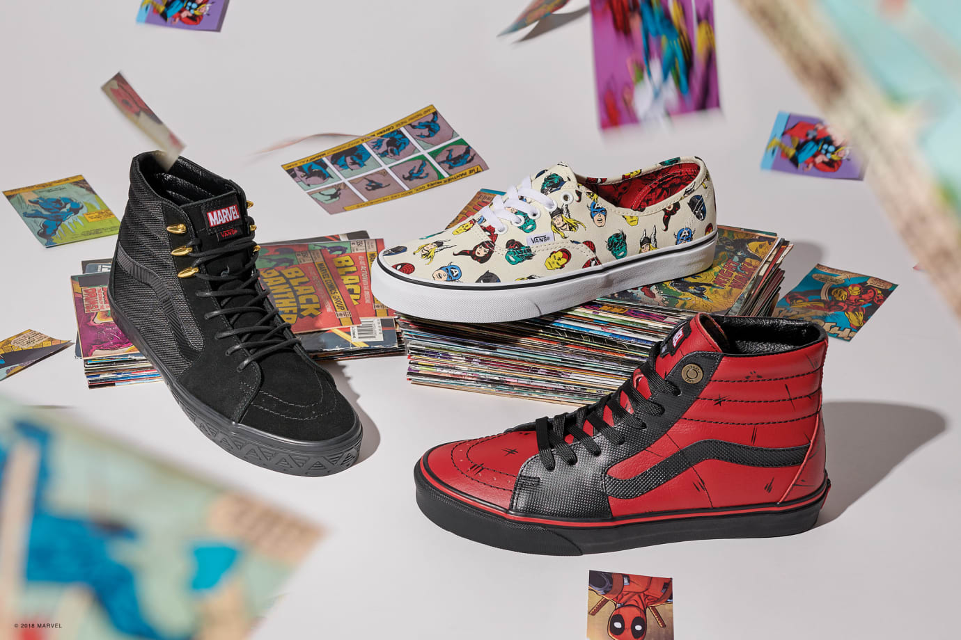 marvel comics vans