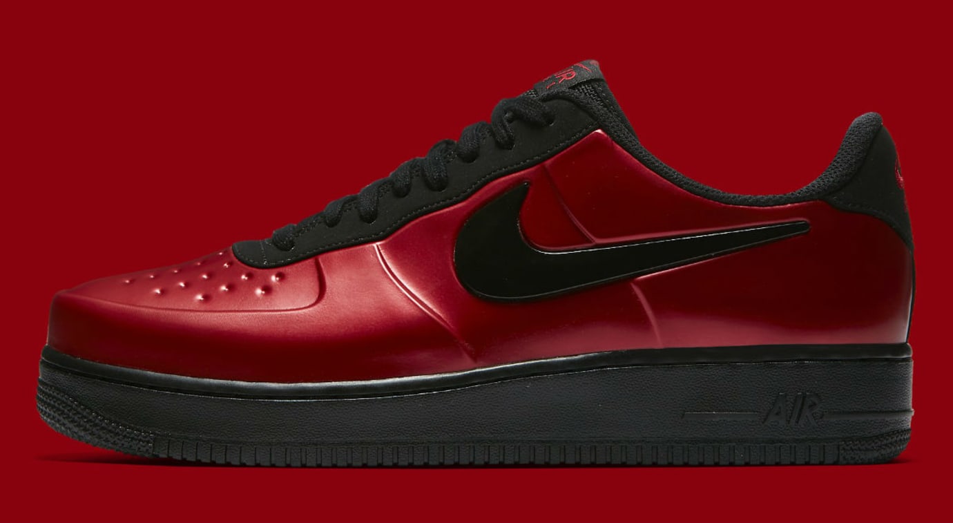 air force 1 foamposite pro cup gym red black