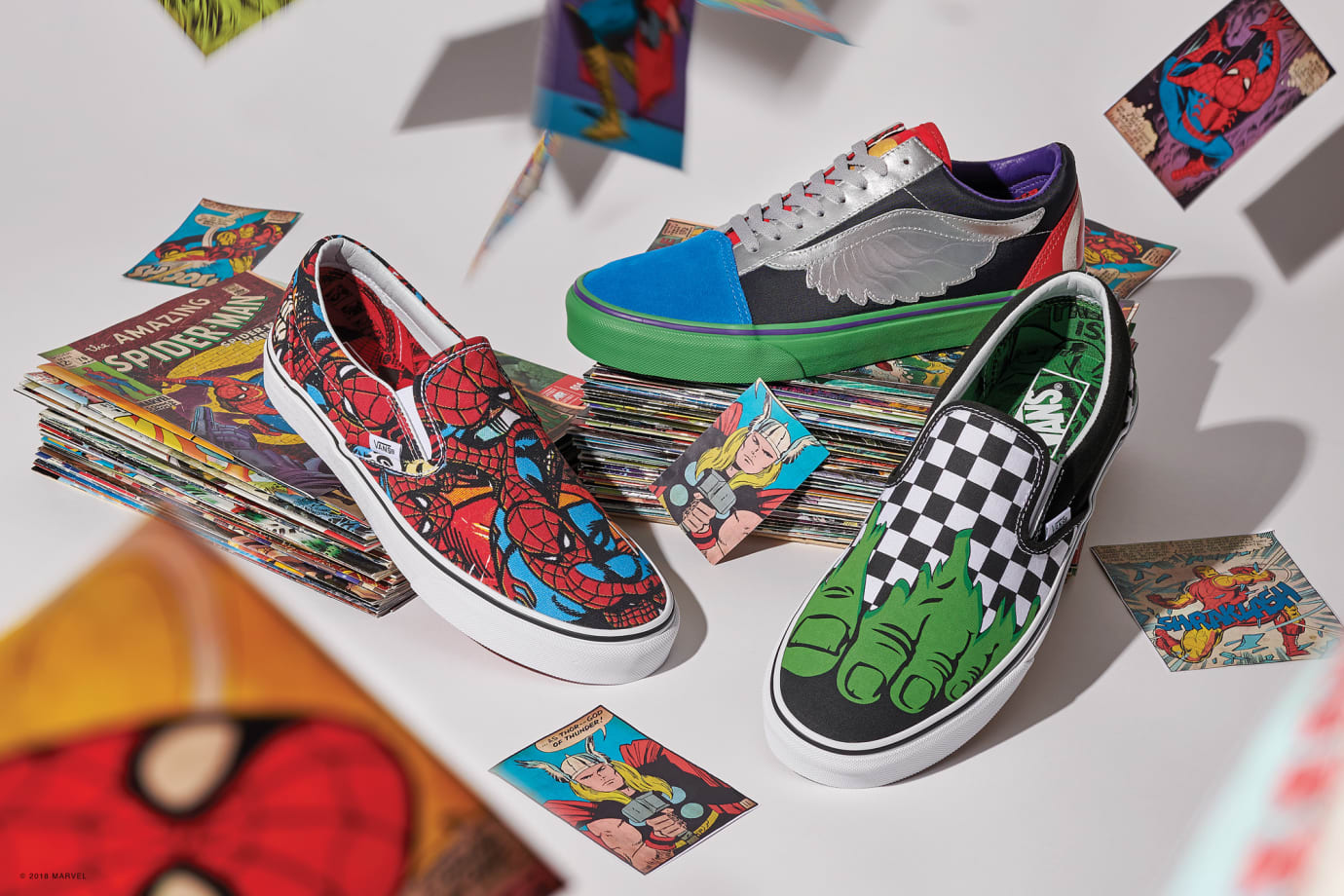 marvel comics vans