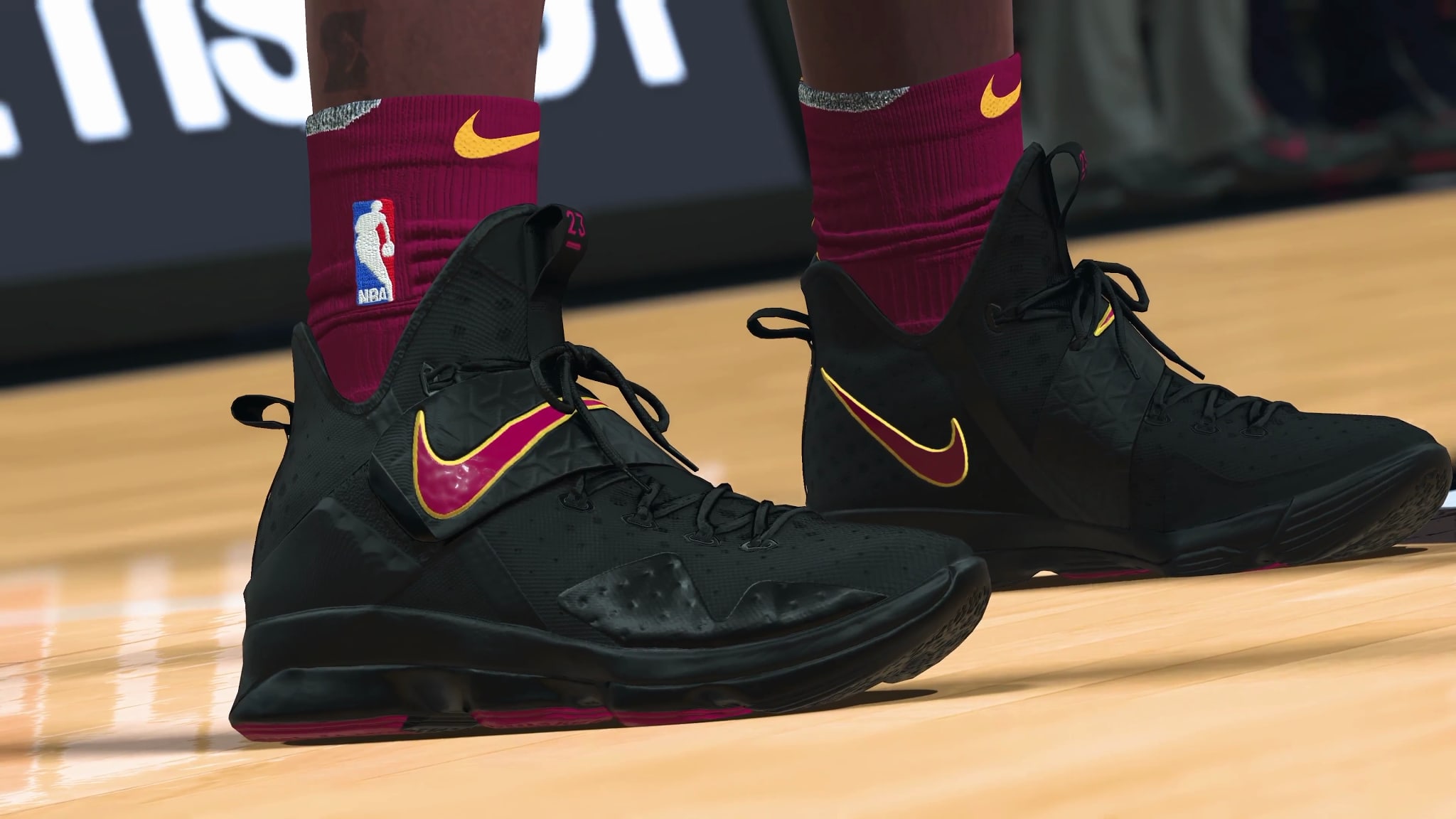 basketball players with nike shoes