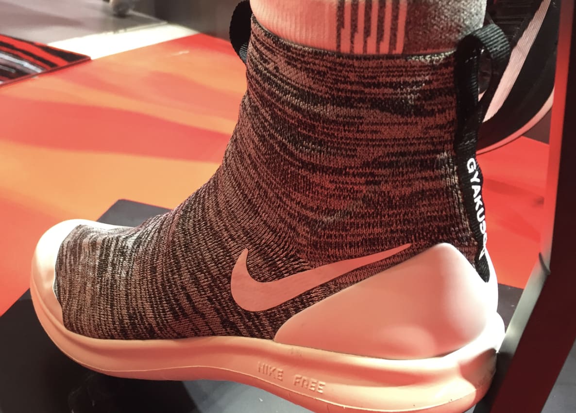 nike shoes with socks attached