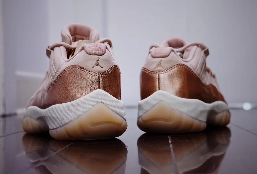 rose gold jordan 11 low