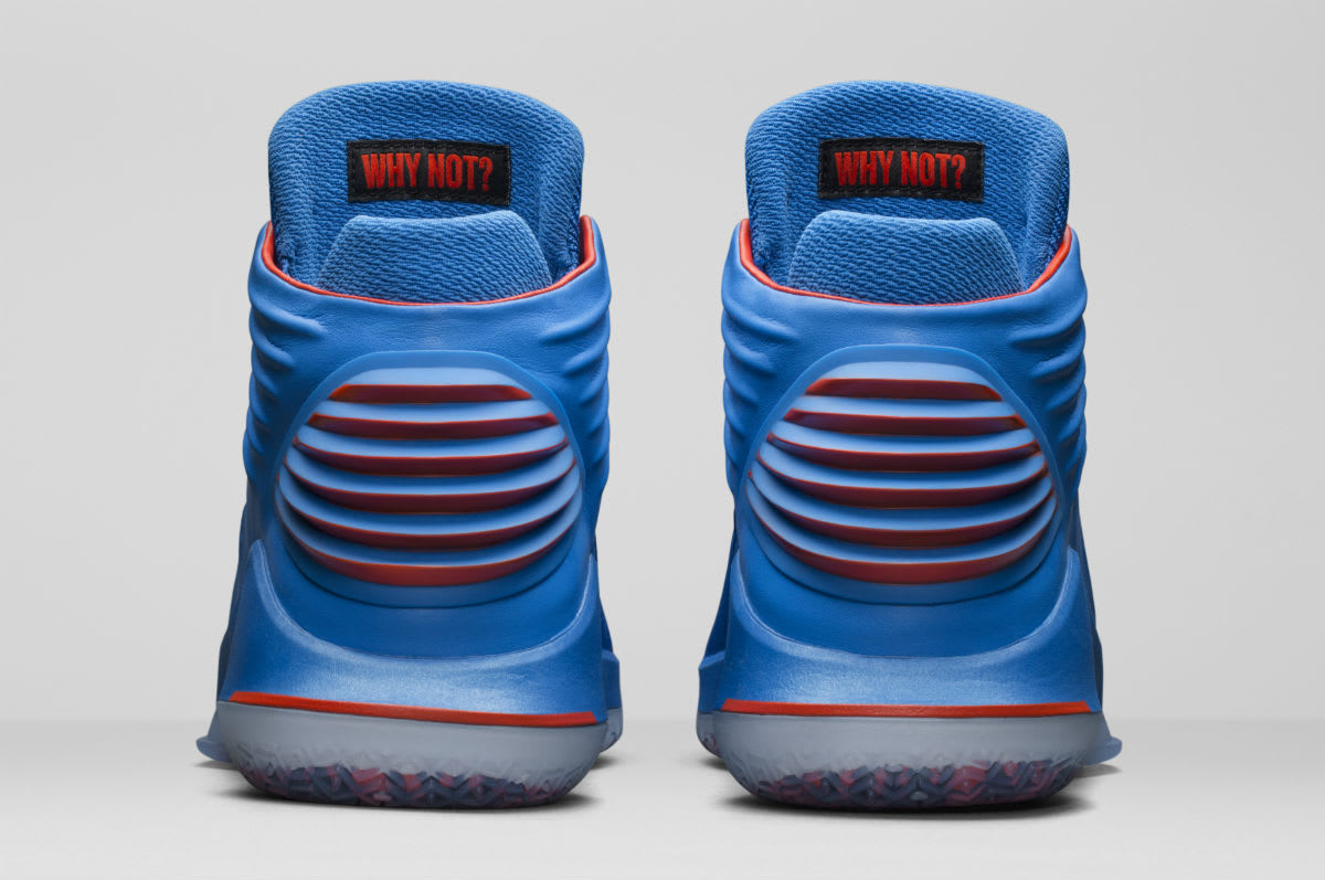 Air Jordan 32 Russell Westbrook Why Not? PE Release Date Heel AA1253-400